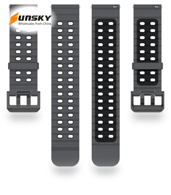 Ocean Dual Pin Buckle Silicone Watch Band — Watch Accessories
