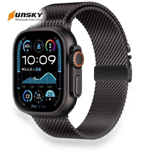 Umbrella Buckle Milanese Stainless Steel Watch Band — Watch Accessories, xDfind