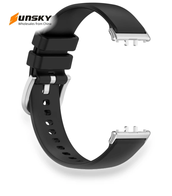Metal Connector Liquid Glossy Silicone Watch Band — Bands, Samsung