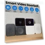 Sleek White Smart Doorbell Camera with HD Video & Night Vision — Smart Home Security