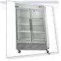 Two Door Glass Reach-In Refrigerator, 49 cu. ft, Stainless Steel — Mini Fridges, Arctic Air