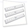 3pcs Under Cabinet Lights, 10 LED Battery Operated Wireless Motion Sensor Light Indoor — Under-Cabinet Lights