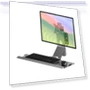 Industrial Equipment Cabinet Wall Mount All-In-One Stand with Mouse Keyboard Bracket — Monitor Stands