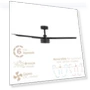 Smart Indoor and Outdoor 52in 3-Blade Ceiling Fan — Ceiling Fans & Accessories, East Grove Home