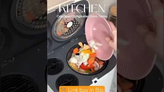 Electric Composter For Kitchen Indoor: 1.06gal Large Capacity Odorless Composter Kitchen Counter,