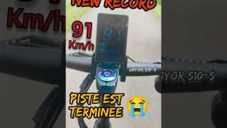 🥳 NEW RECORD 💥 91km/h 💥 JOYOR S10-S, le plus rapide du monde 😎 trottinnette électrique. 🛴