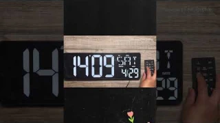 XREXS Large Digital Wall Clock with Remote Control