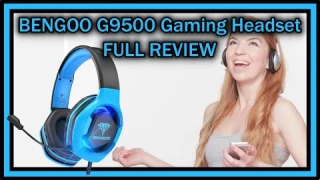 BENGOO G9500 Gaming Headset Headphones PS4 Xbox One PC Controller FULL REVIEW With Microphone Test