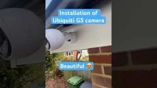Installation of Ubiquiti Unifi G5 camera #ubiquiti #cctv  #unifiprotect