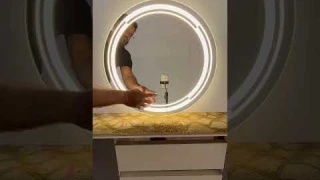 "Luxury Triple Touch Sensor LED Mirror: Illuminate Your Beauty"