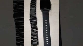 Black Metal Watch Band for Amazfit BIP U, 20mm #shorts #lifereviewed #amazfit