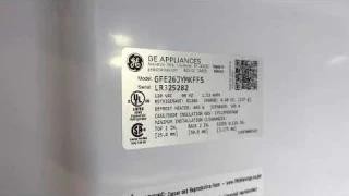 GE French Door Refrigerator GFE26JYMKFFS walk through.