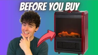 Comfort Zone Electric Mini Fireplace Space Heater with Realistic 3D Flame (Review)