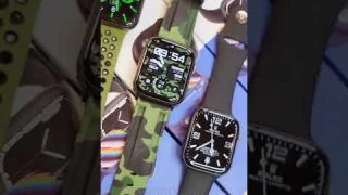 W17 Series 7 Smartwatch With Camouflage Shock Proof Strap #shorts