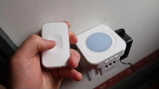 JSIEEM Wireless Doorbell Waterproof Door Bell with Flash LED Lights