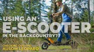 Testing the Ausom Leopard e-scooter...can it really perform off pavement?