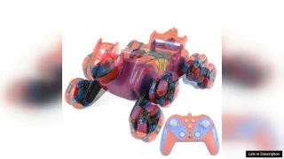 JC015 4WD RC Car Robot Dog Music Light Stunt Remote Control Car Review