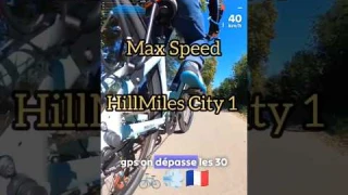 e-Bike accélération HillMiles City 1 #veloelectrique #ebike Vitesse Maximale