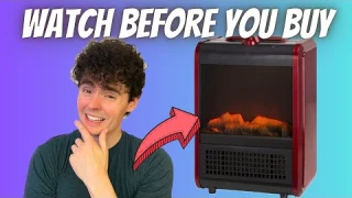 Comfort Zone Electric Mini Fireplace Space Heater with Realistic 3D Flame (Review)