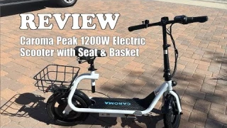 Caroma Peak 1200W Electric Scooter Review: Smooth Ride, Long-Lasting Battery (2025)