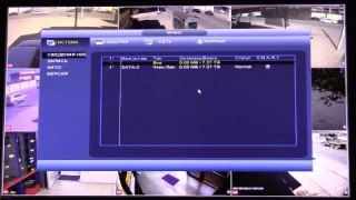 Проверка работоспособности 8000Gb жесткого диска в видеорегистраторе Dahua (RVi IPN16/2 PRO NEW)