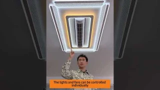The newly developed bladeless ceiling fan light can be switched when the light is turned on,