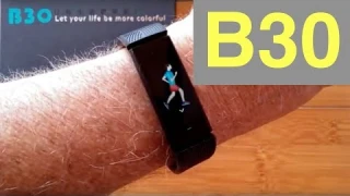 B30 3D Graphical Interface Smart Tracker Continuous Heart Rate Blood Pressure: Unboxing &amp; Review