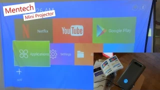 Mentech Mini Projector, big clear screen that's easy to use! #projector #screen #miniprojetor