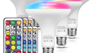 JandCase Amazon Color Changing LED BR30 Recessed Light Bulbs Quick Review