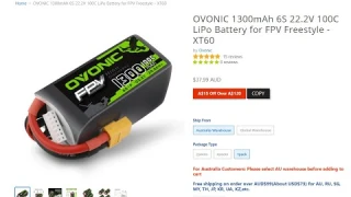 ovonic 1300mah 6s 100c review