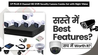 CP PLUS 8 Channel HD DVR Security Camera Combo Set with Night Vision Review in Hindi | Features