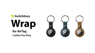 Wrap Leather Protective Case / Keyring for AirTag | SwitchEasy |