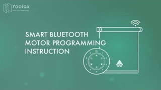 Smart Bluetooth Motor Programming Instruction (Lightwirl)