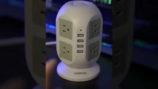 Power Strip Tower 10 FT Extension Cord