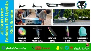 Light up Folding Kids Kick Scooter | Unboxing Review and Fun | SHA KIDS FUN
