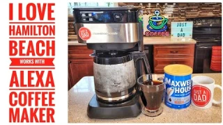 I LOVE Hamilton Beach Works With Alexa Smart Coffee Maker 12 Cup 49350 HOW TO MAKE COFFEE