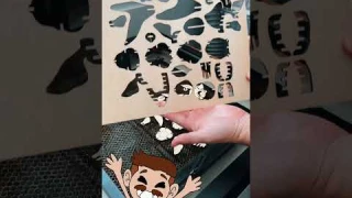 Algo Laser Alpha 22W cut test- fish puzzle #laserengraving #lasercutting #algolaser