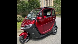 3-wheel mini ev car manufacturer from China 2021! 2 doors 3 seats electric tricycle factory !