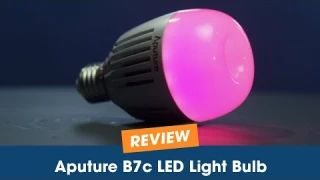 Aputure B7c LED Light Bulb Review.