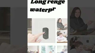 amiciSmart Wireless Doorbell 80dB Long Range Waterproof Push Button and Plug-in Receiver, LED Flash