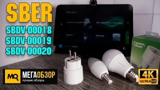 Розетка SBER SBDV-00018, лампочки SBER SBDV-00019 и SBER SBDV-00020