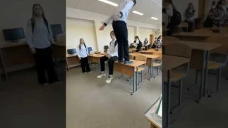 сальто назад в школе
