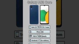Samsung Galaxy A03 Core 📲 #shorts #youtubeshorts #samsung