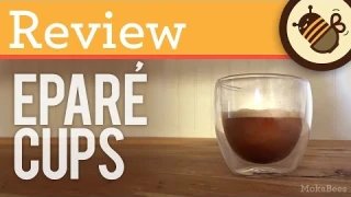 REVIEW: Eparé Double Wall Espresso Glass Cups - Unboxing & Test (Epare Coffee Glasses)