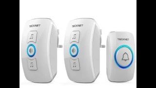 TeckNet Twin Bell Cordless Doorbell