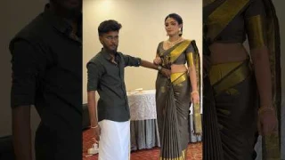 #draping #bridal #saree #sareelove #draping #kanchipuramsarees #sareefashion