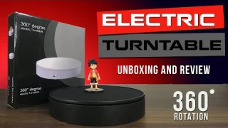 Electric Rotating Turntable | 360 degree Turntable | Rotating Display Stand Unboxing & Review HINDI