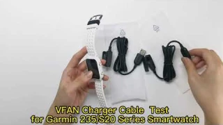 The Charger Clip Cable  for Garmin Forerunner S20 235 230  Smartwatch