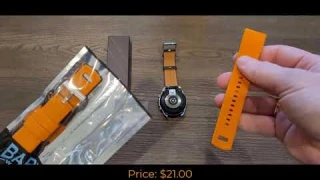 Barton Watch Bands: A review of two watch bands, one silicone / one leather, for the Galaxy Watch 3.