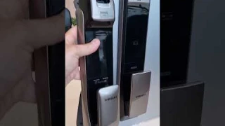 Электронный дверной замок Samsung SHP-DP609 Silver с отпечатком пальца (live обзор)